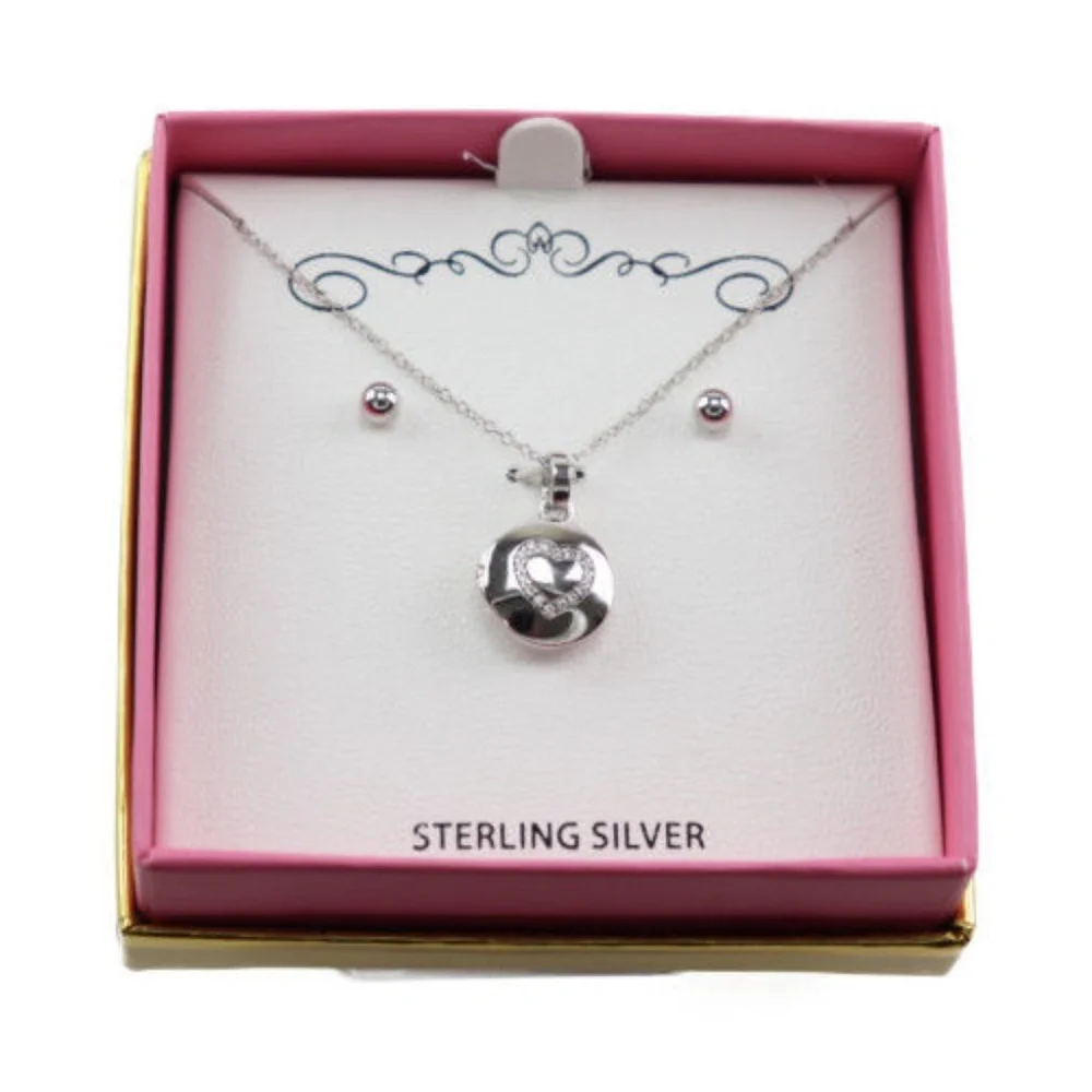 Genuine Sterling Silver Heart Pendant‎